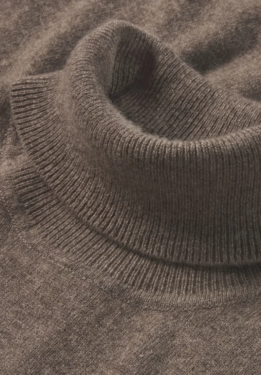 hessnatur Rollkragen Pullover Regular aus Bio-Merinowolle mit Cashmere von|Herren Pullover