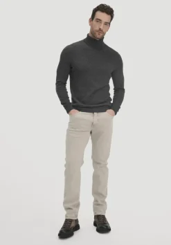 hessnatur Rollkragen Pullover Regular aus Bio-Merinowolle mit Cashmere von|Herren Pullover|Strick