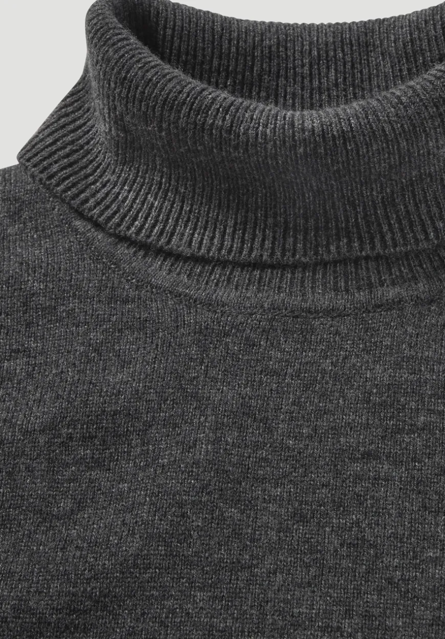 hessnatur Rollkragen Pullover Regular aus Bio-Merinowolle mit Cashmere von|Herren Pullover|Strick