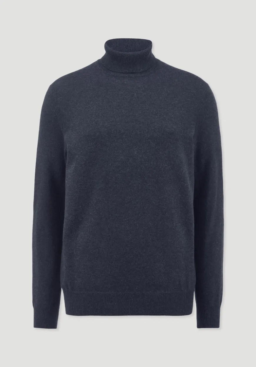 hessnatur Rollkragen Pullover Regular aus Bio-Merinowolle mit Cashmere von|Herren Pullover|Strick