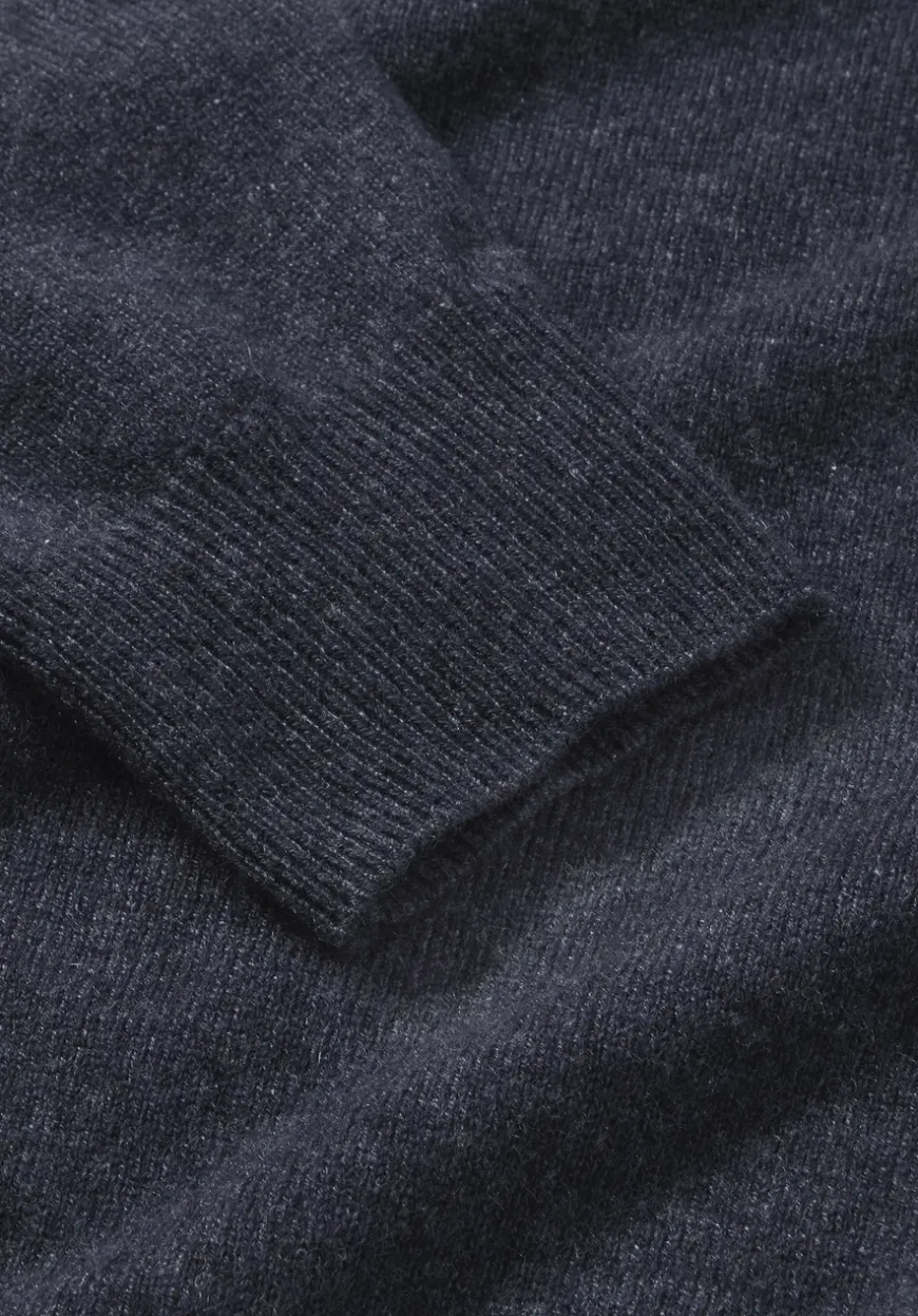hessnatur Rollkragen Pullover Regular aus Bio-Merinowolle mit Cashmere von|Herren Pullover|Strick