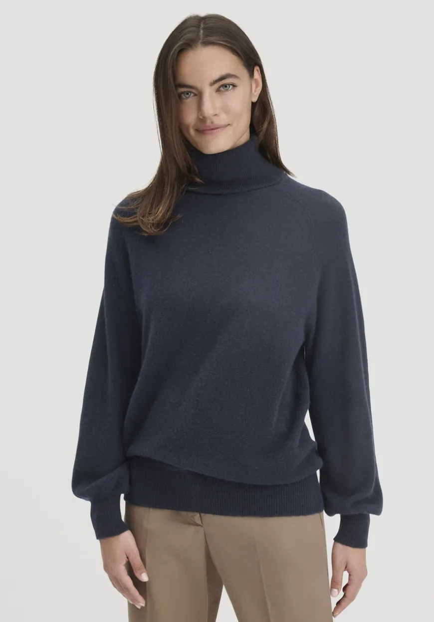 hessnatur Rollkragen Pullover Relaxed BETTER RECYCLING aus reinem Cashmere von|Damen Pullover