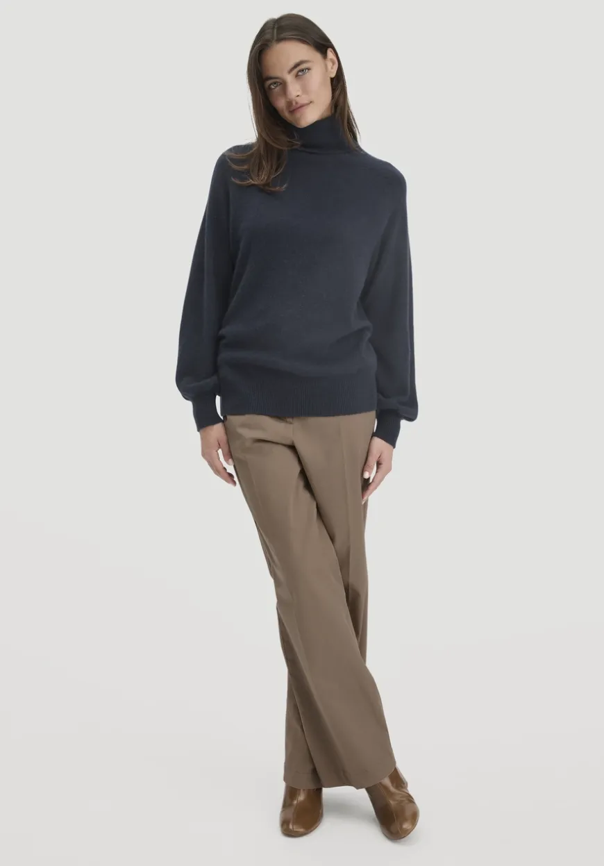 hessnatur Rollkragen Pullover Relaxed BETTER RECYCLING aus reinem Cashmere von|Damen Pullover