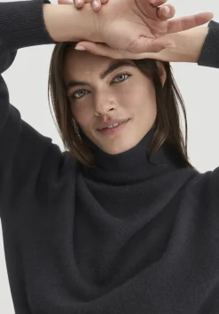 hessnatur Rollkragen Pullover Relaxed BETTER RECYCLING aus reinem Cashmere von|Damen Pullover