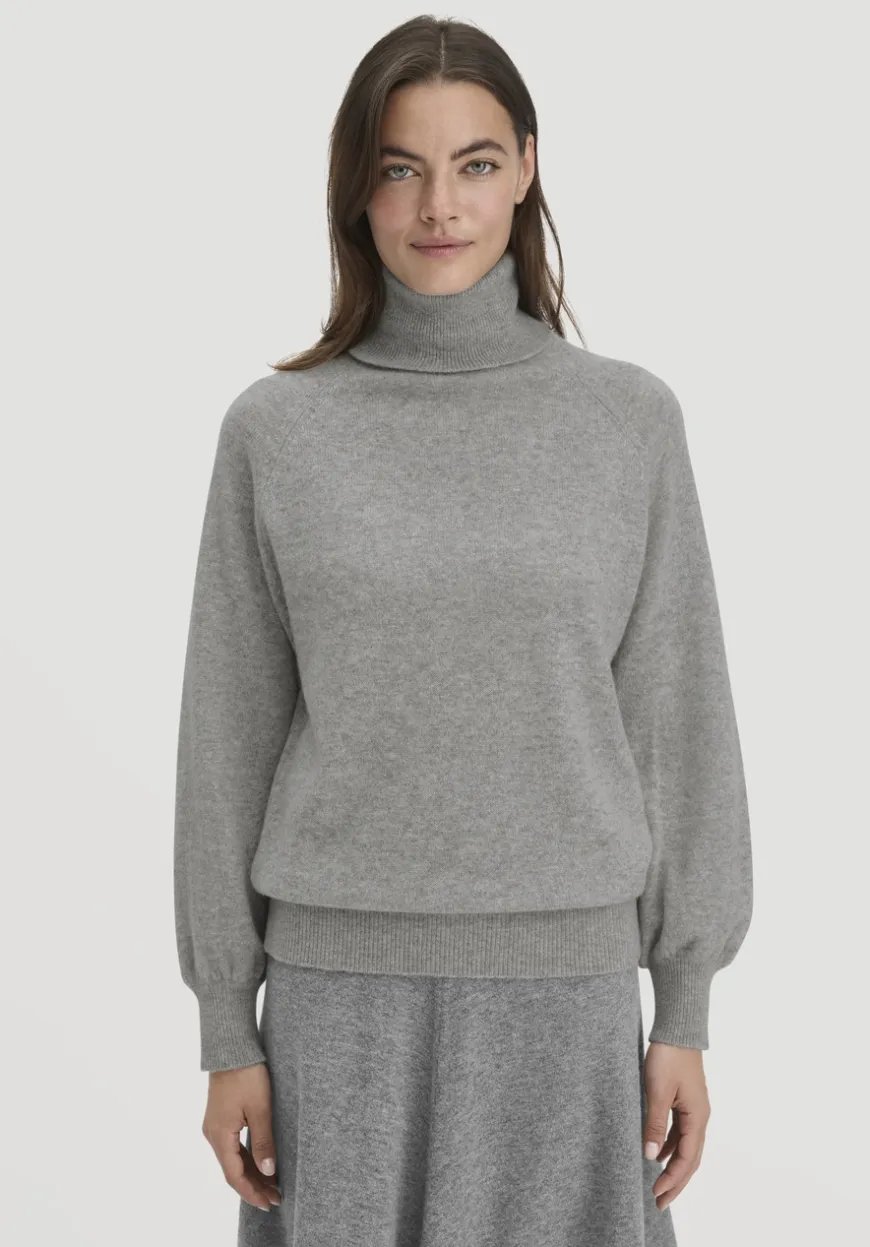 hessnatur Rollkragen Pullover Relaxed BETTER RECYCLING aus reinem Cashmere von|Damen Pullover
