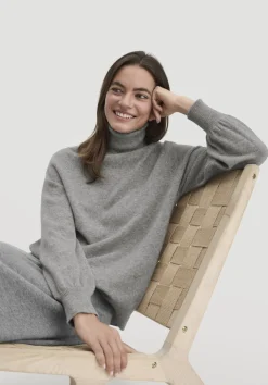 hessnatur Rollkragen Pullover Relaxed BETTER RECYCLING aus reinem Cashmere von|Damen Pullover