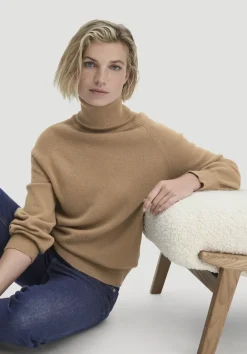 hessnatur Rollkragen Pullover Relaxed BETTER RECYCLING aus reinem Cashmere von|Damen Pullover