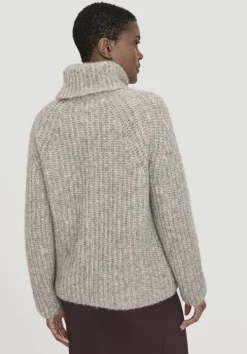 hessnatur Rollkragenpullover Relaxed aus Alpaka mit Bio-Baumwolle von|Damen Pullover