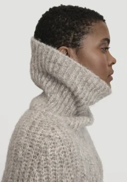 hessnatur Rollkragenpullover Relaxed aus Alpaka mit Bio-Baumwolle von|Damen Pullover