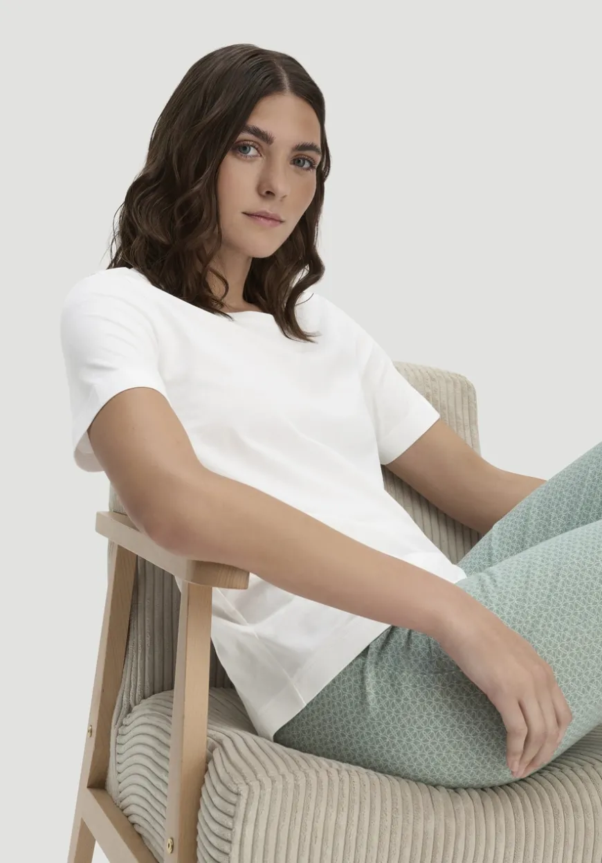 hessnatur Schlaf T-Shirt PURE COTTON aus reiner Bio-Baumwolle von|Damen Nachtwäsche|Nachtwäsche