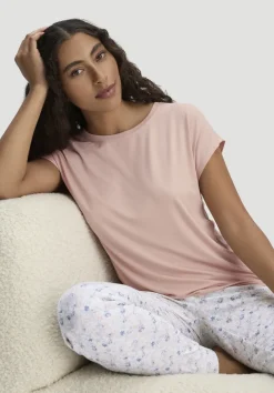 hessnatur Schlaf T-Shirt PURE FLOW aus TENCEL™ Modal von|Damen Nachtwäsche|Nachtwäsche