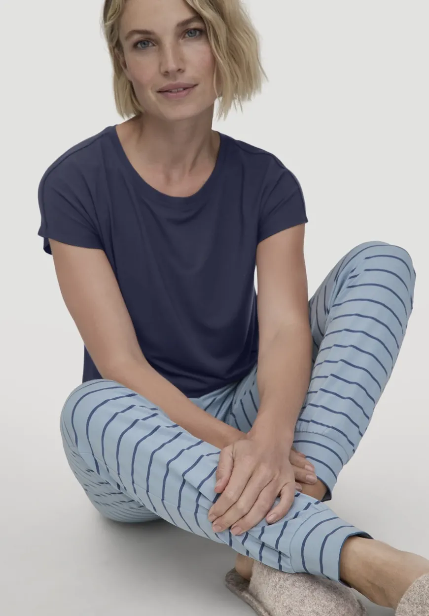 hessnatur Schlafhose PURE COTTON aus reiner Bio-Baumwolle von|Damen Nachtwäsche|Nachtwäsche