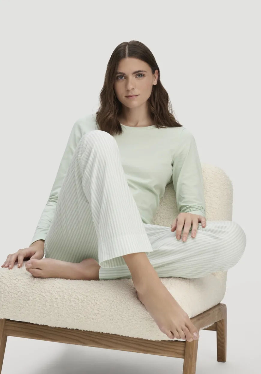 hessnatur Schlafhose PURE COTTON aus reiner Bio-Baumwolle von|Damen Nachtwäsche|Nachtwäsche