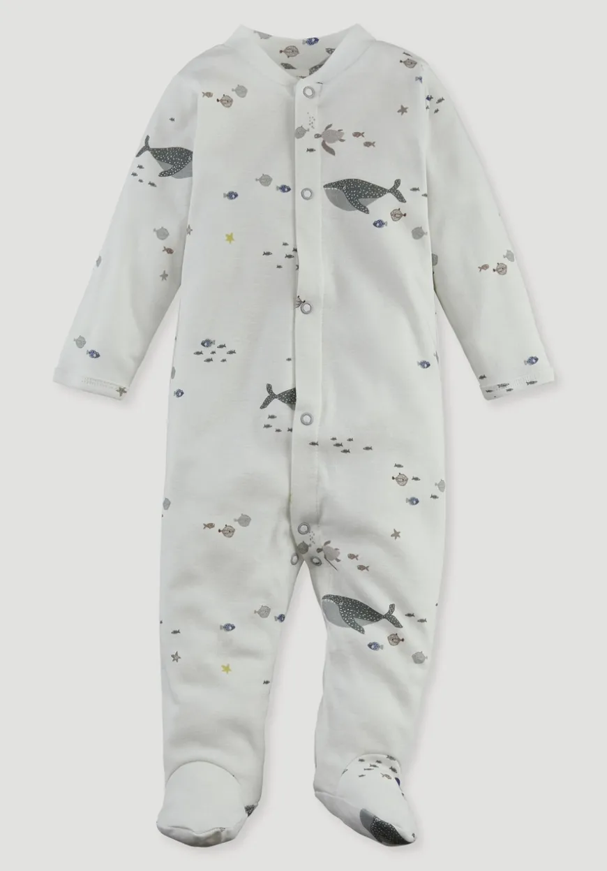 hessnatur Schlafoverall aus reiner Bio-Baumwolle von| Pyjamas & Schlafoveralls|Baby Nachtwäsche