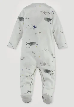 hessnatur Schlafoverall aus reiner Bio-Baumwolle von| Pyjamas & Schlafoveralls|Baby Nachtwäsche
