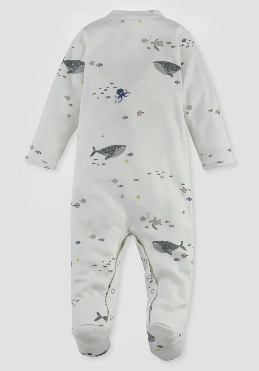 hessnatur Schlafoverall aus reiner Bio-Baumwolle von| Pyjamas & Schlafoveralls|Baby Nachtwäsche