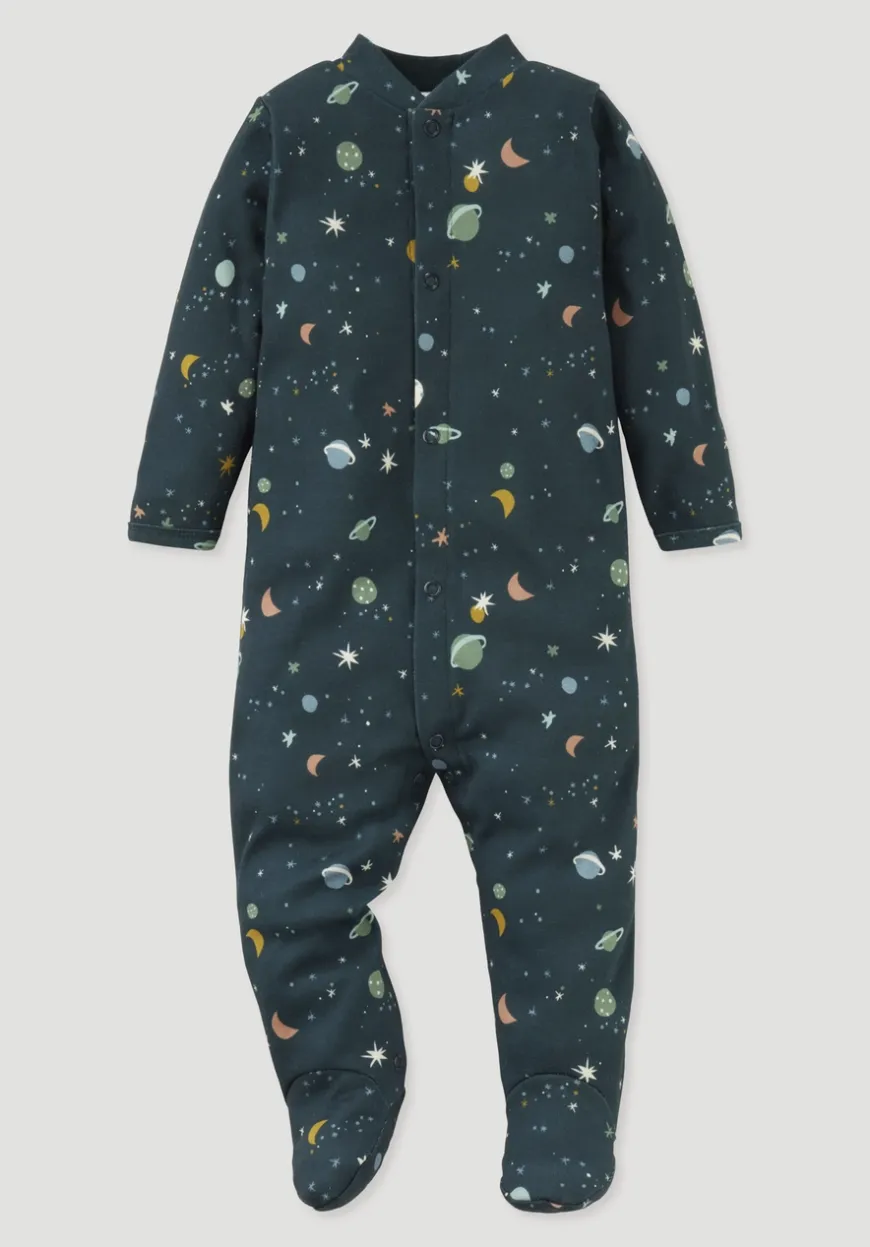 hessnatur Schlafoverall aus reiner Bio-Baumwolle von| Pyjamas & Schlafoveralls|Baby Nachtwäsche