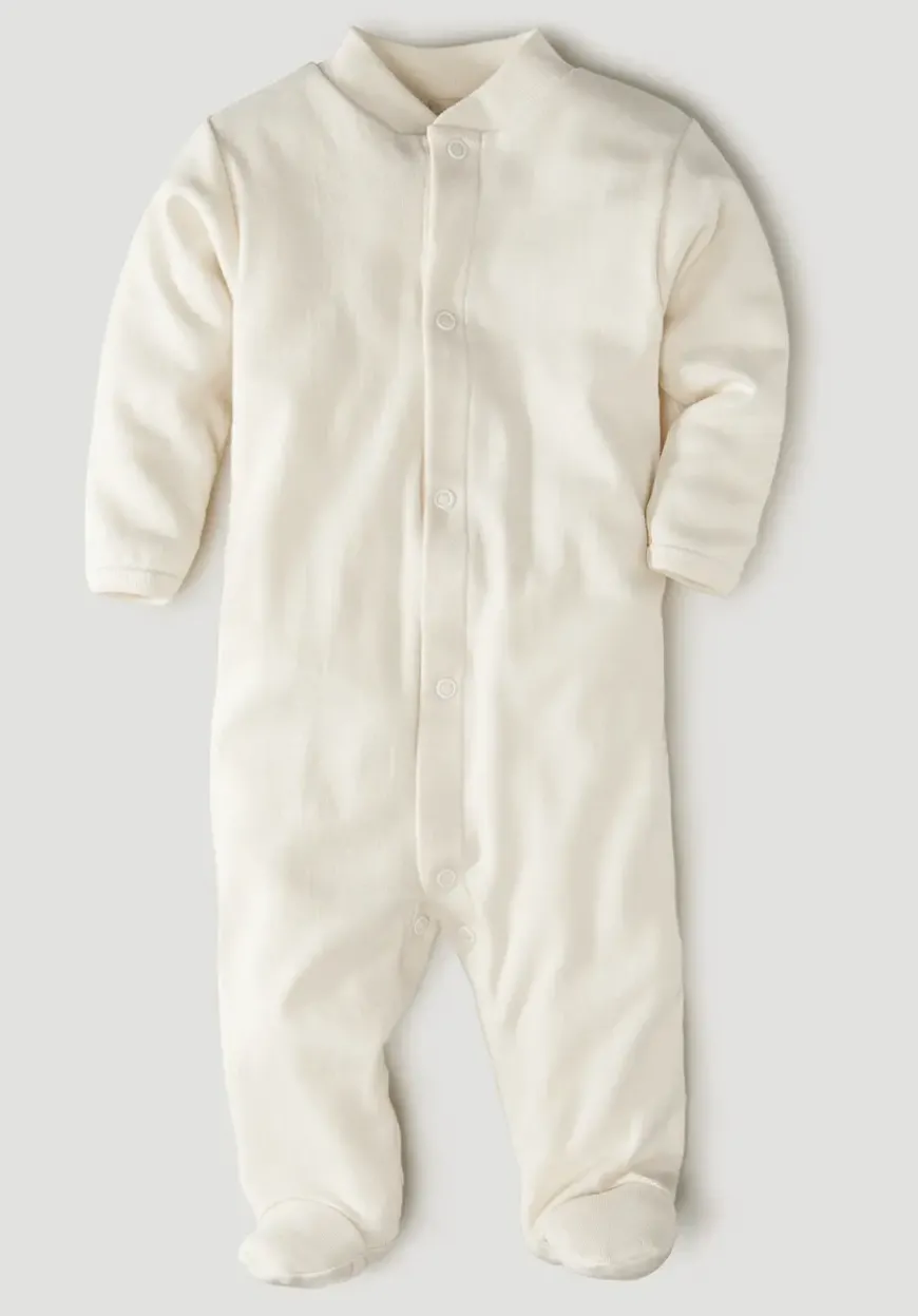 hessnatur Schlafoverall aus reiner Bio-Baumwolle von| Pyjamas & Schlafoveralls|Baby Nachtwäsche