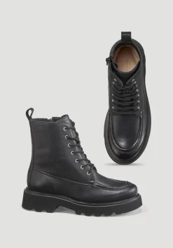 hessnatur Schnürboots aus chromfrei gegerbtem Leder von|Damen Schuhe