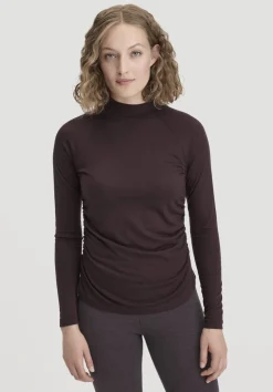 hessnatur Shirt Langarm Slim ACTIVE FUNCTIONAL aus Bio-Merinowolle und TENCEL™ Lyocell von|Damen Shirts & Tops|Yoga & Activewear