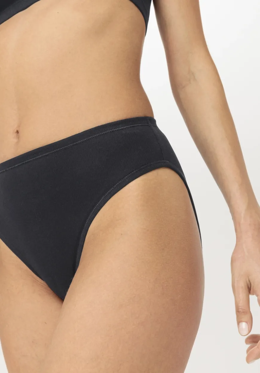 hessnatur Slip High Waist im 2er-Pack PURE COTTON aus reiner Bio-Baumwolle von|Damen Unterteile|Unterteile