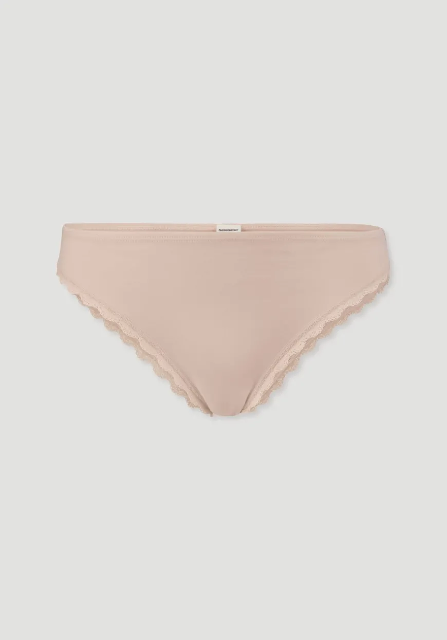 hessnatur Slip Regular Cut COTTON FEEL LACE aus Bio-Baumwolle von|Damen Unterteile|Unterteile