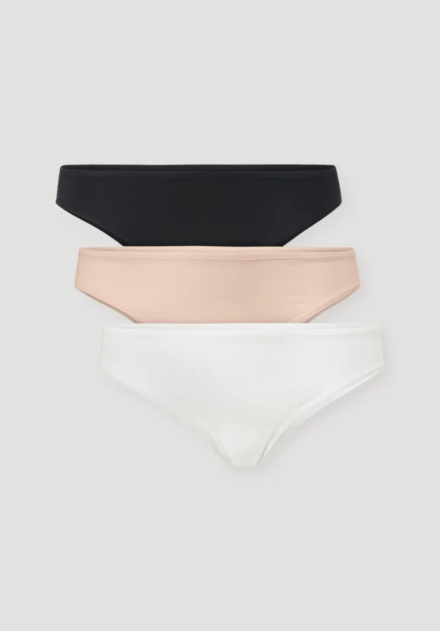 hessnatur Slip Regular Cut im 3er-Pack COTTON FEEL aus Bio-Baumwolle von|Damen Unterteile|Unterteile