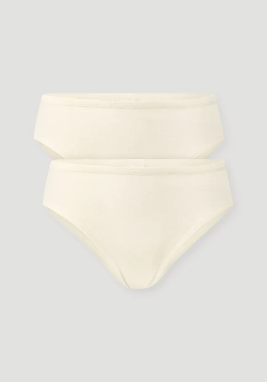 hessnatur Slip Regular Cut im 2-Pack PURE COTTON aus reiner Bio-Baumwolle von|Damen Unterteile|Unterteile