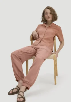 hessnatur Soft Utility Hose aus TENCEL™ Lyocell mit Leinen von|Damen Hosen & Shorts