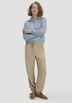 hessnatur Soft Utility Hose aus TENCEL™ Lyocell mit Leinen von|Damen Hosen & Shorts
