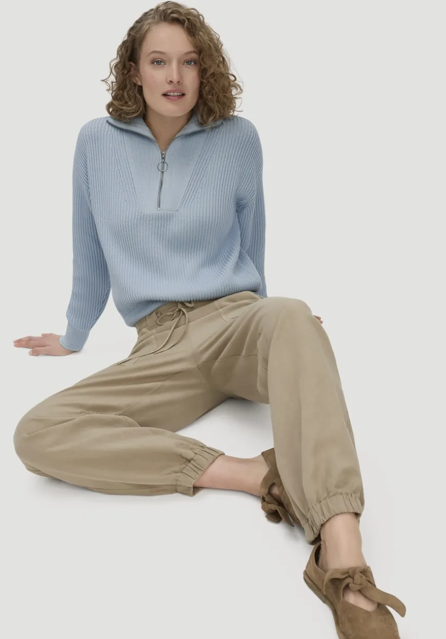 hessnatur Soft Utility Hose aus TENCEL™ Lyocell mit Leinen von|Damen Hosen & Shorts