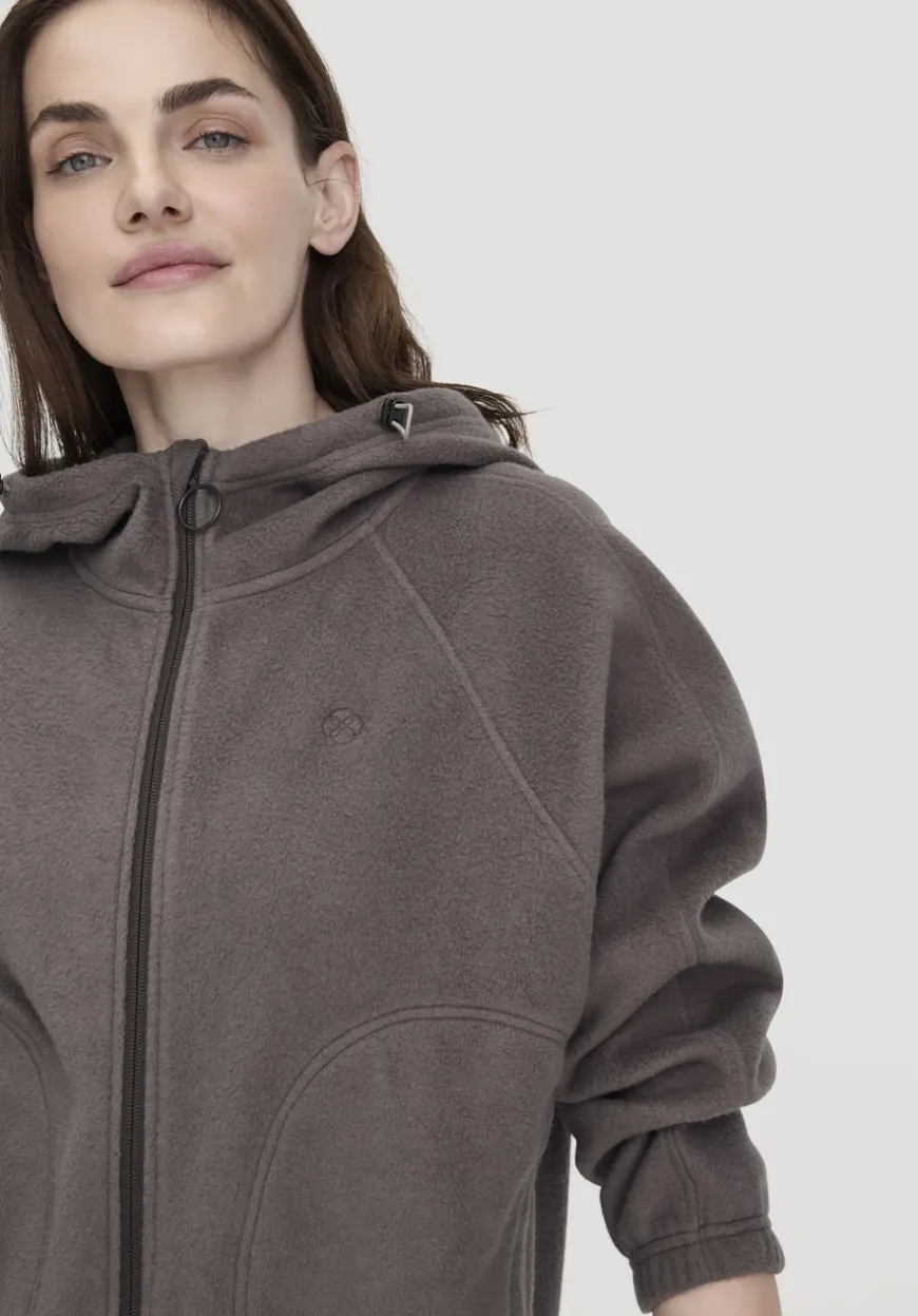 hessnatur Softfleece Jacke Oversize ACTIVE COMFORT aus reiner Bio-Baumwolle von|Damen Jacken & Mäntel|Fleece
