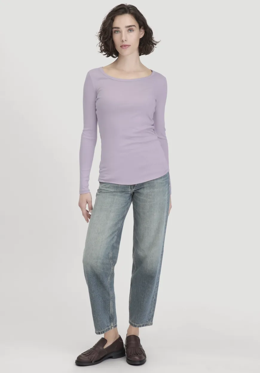 hessnatur Softrib Longsleeve Fitted aus Bio-Baumwolle und TENCEL™ Modal von|Damen Shirts & Tops|T-Shirts