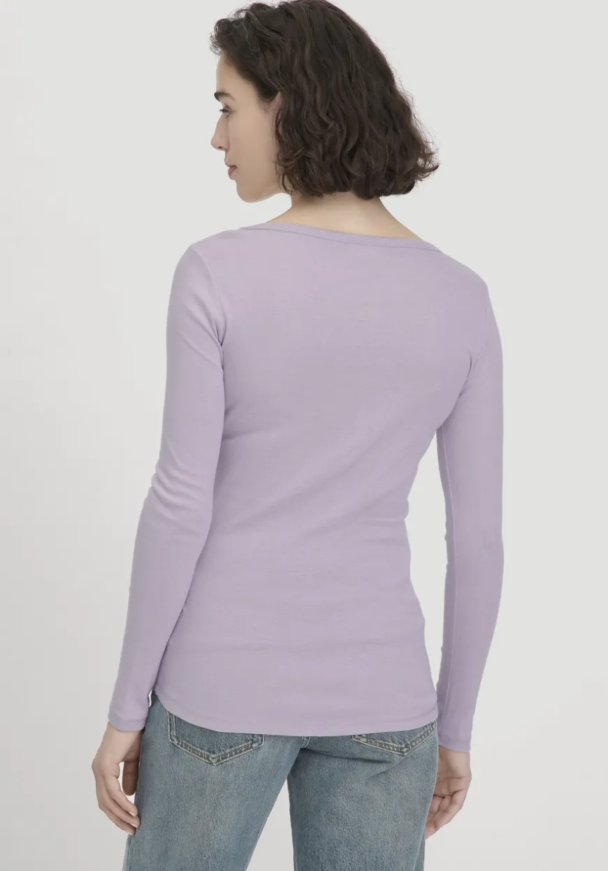 hessnatur Softrib Longsleeve Fitted aus Bio-Baumwolle und TENCEL™ Modal von|Damen Shirts & Tops|T-Shirts