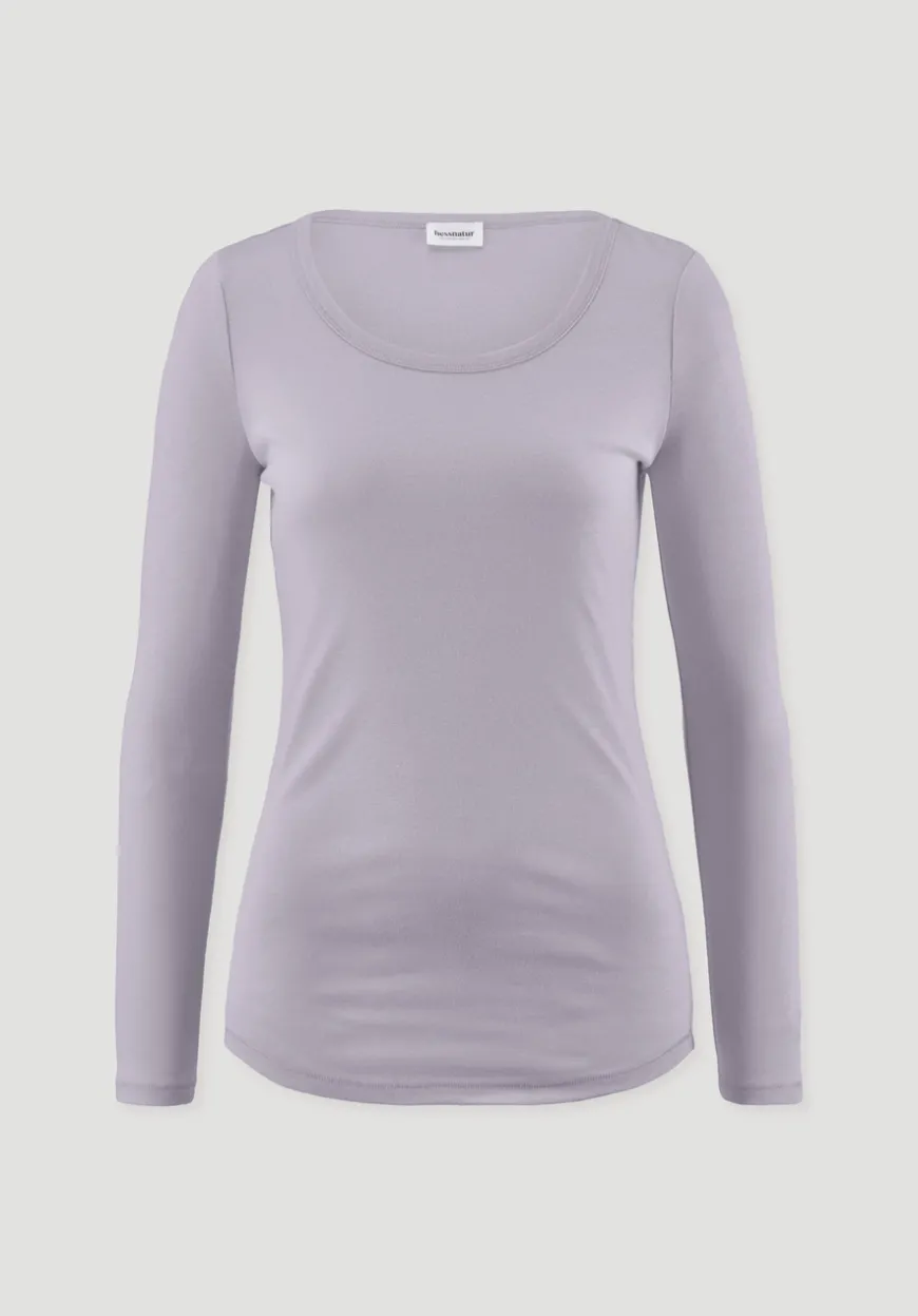 hessnatur Softrib Longsleeve Fitted aus Bio-Baumwolle und TENCEL™ Modal von|Damen Shirts & Tops|T-Shirts