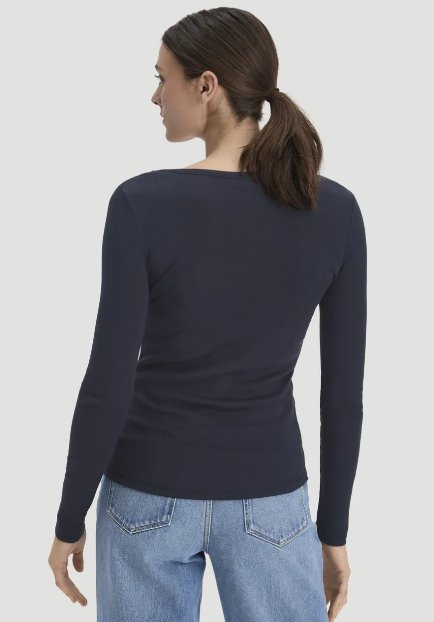 hessnatur Softrib Longsleeve Fitted aus Bio-Baumwolle und TENCEL™ Modal von|Damen Shirts & Tops