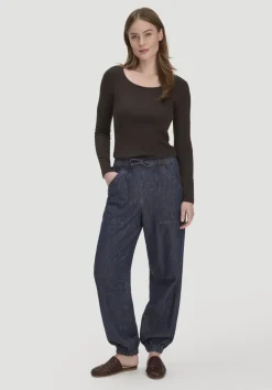 hessnatur Softrib Longsleeve Fitted aus Bio-Baumwolle und TENCEL™ Modal von|Damen Shirts & Tops