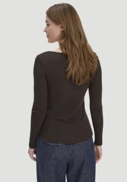 hessnatur Softrib Longsleeve Fitted aus Bio-Baumwolle und TENCEL™ Modal von|Damen Shirts & Tops