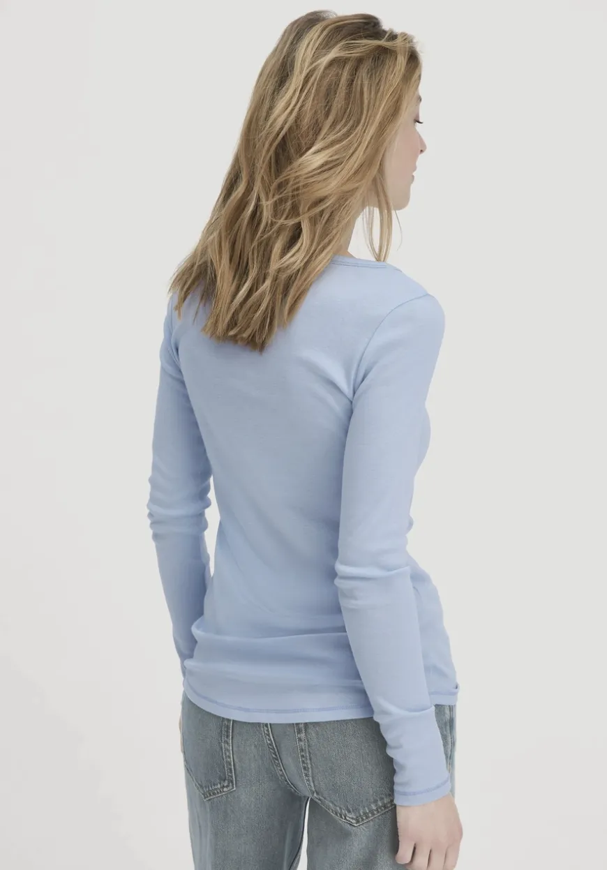 hessnatur Softrib Longsleeve Fitted aus Bio-Baumwolle und TENCEL™ Modal von|Damen Shirts & Tops|T-Shirts