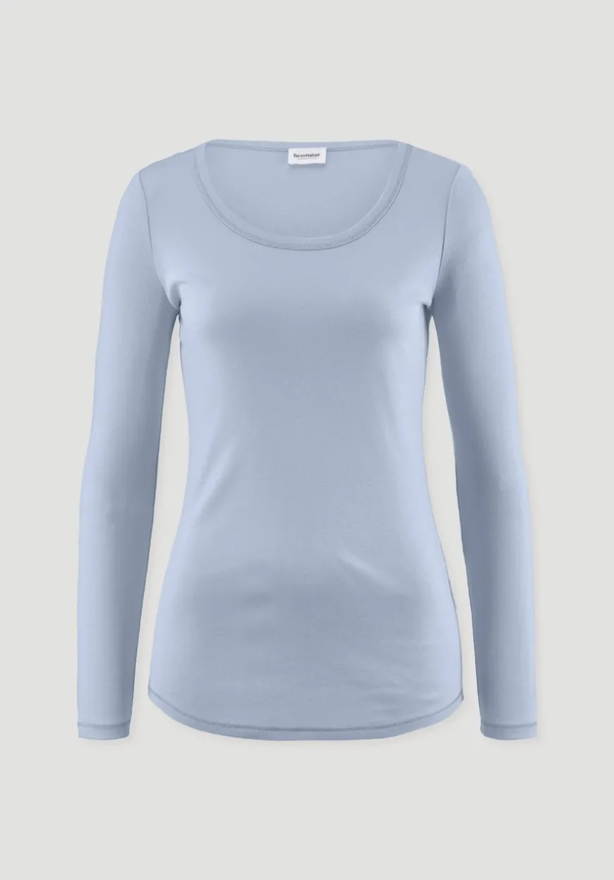 hessnatur Softrib Longsleeve Fitted aus Bio-Baumwolle und TENCEL™ Modal von|Damen Shirts & Tops|T-Shirts