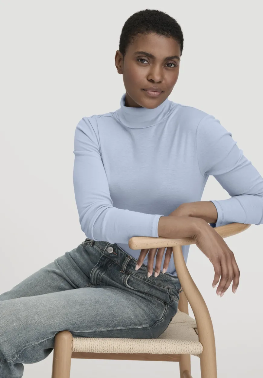 hessnatur Softrib Longsleeve Fitted aus Bio-Baumwolle und TENCEL™ Modal von|Damen Shirts & Tops|T-Shirts