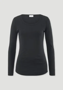 hessnatur Softrib Longsleeve Fitted aus Bio-Baumwolle und TENCEL™ Modal von|Damen Shirts & Tops|T-Shirts