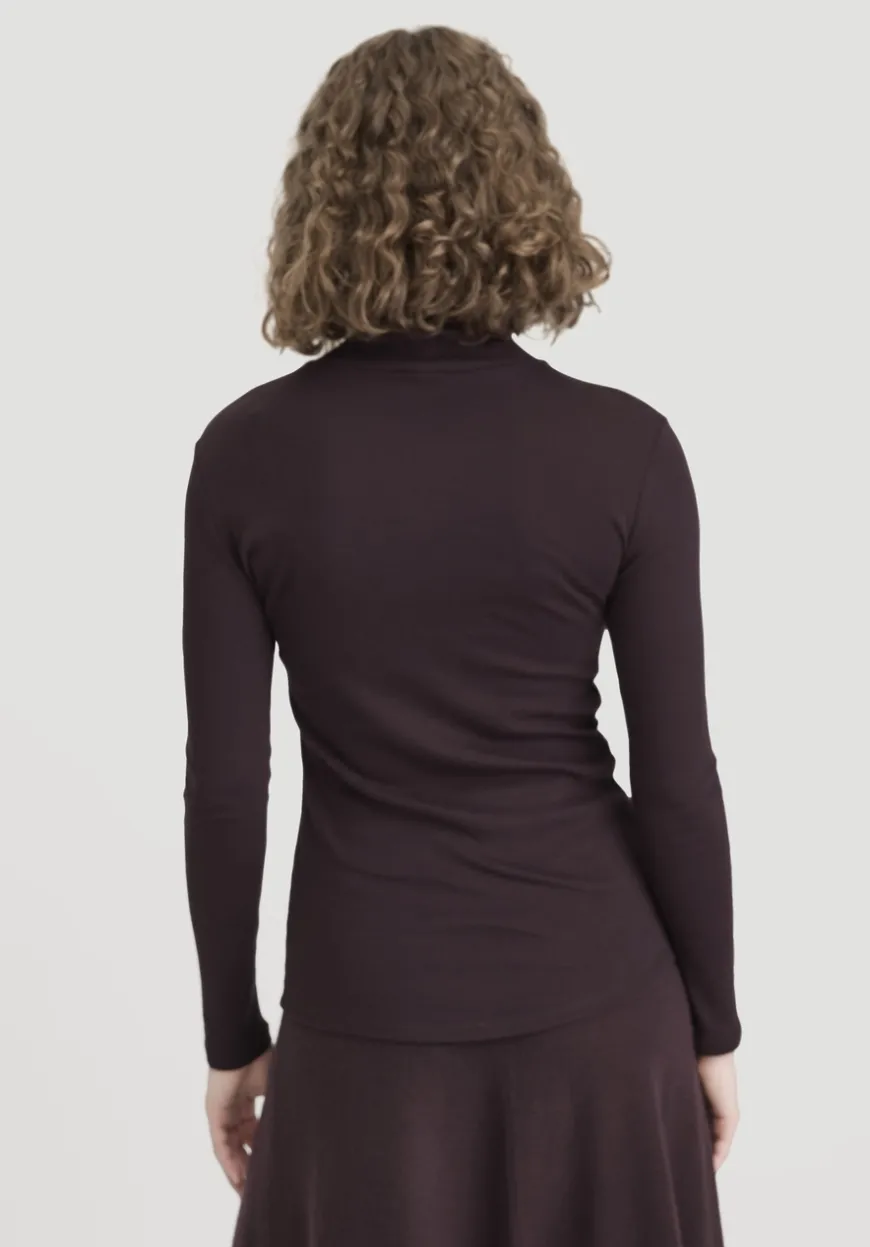 hessnatur Softrib Longsleeve Fitted aus Bio-Baumwolle und TENCEL™ Modal von|Damen Shirts & Tops|T-Shirts