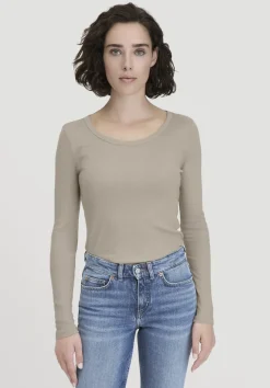 hessnatur Softrib Longsleeve Fitted aus Bio-Baumwolle und TENCEL™ Modal von|Damen Shirts & Tops|T-Shirts