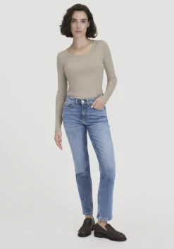 hessnatur Softrib Longsleeve Fitted aus Bio-Baumwolle und TENCEL™ Modal von|Damen Shirts & Tops|T-Shirts