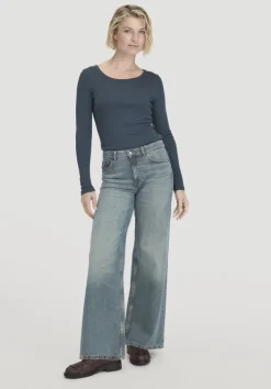 hessnatur Softrib Longsleeve Fitted aus Bio-Baumwolle und TENCEL™ Modal von|Damen Shirts & Tops|T-Shirts