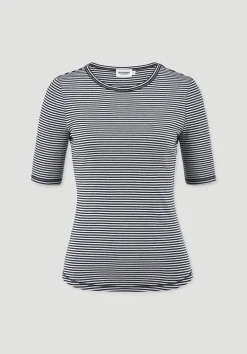 hessnatur Softrib Streifen T-Shirt Fitted aus Bio-Baumwolle und TENCEL™ Modal von|Damen Shirts & Tops