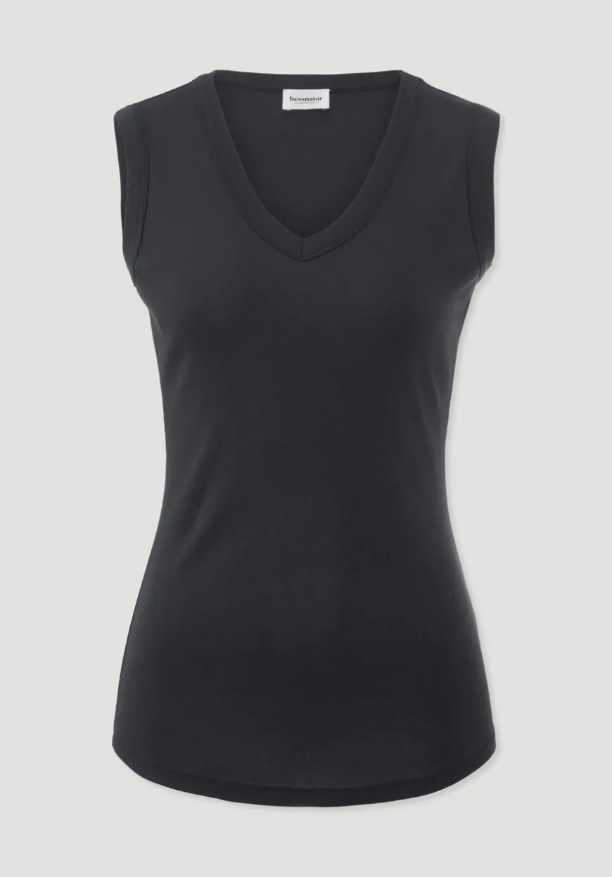 hessnatur Softrib Top Fitted aus Bio-Baumwolle und TENCEL™ Modal von|Damen Shirts & Tops
