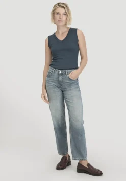 hessnatur Softrib Top Fitted aus Bio-Baumwolle und TENCEL™ Modal von|Damen Shirts & Tops