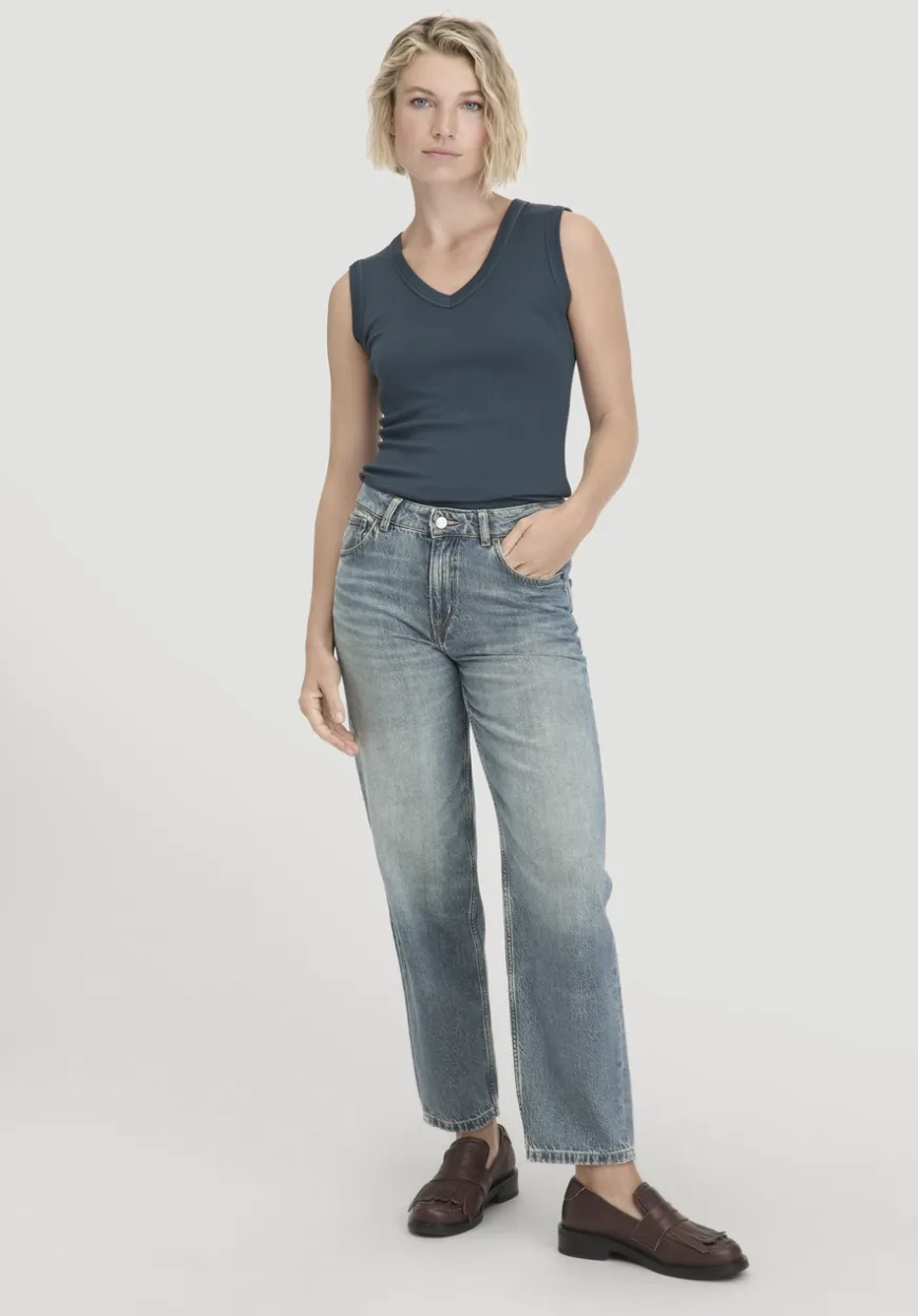 hessnatur Softrib Top Fitted aus Bio-Baumwolle und TENCEL™ Modal von|Damen Shirts & Tops